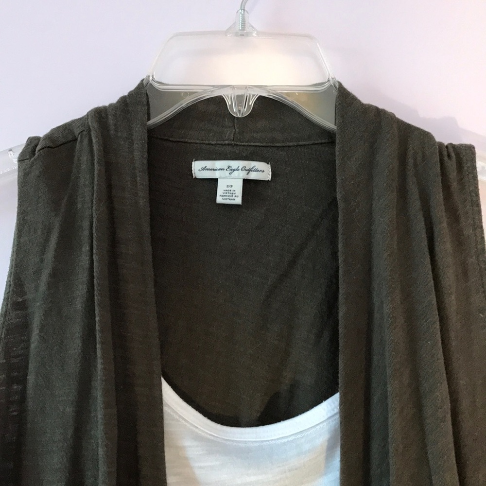 Dark Olive Summer Vest - Picture 4 of 6